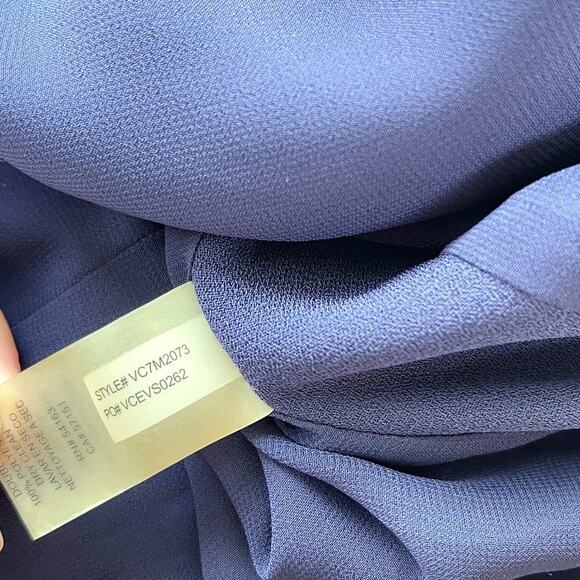 Vince Camuto Tie‎ Sleeve Shift Dress | Navy Size 2 - Picture 4 of 8